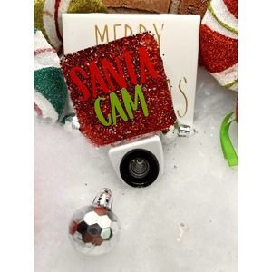 Red Glitter Santa Cam